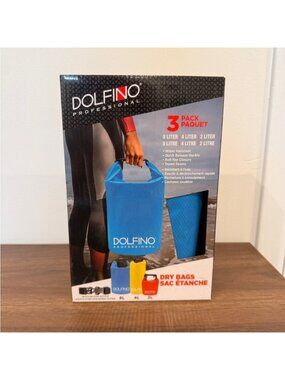 Dolfino Pro Nylon Waterproof Dry Bags 3 Piece Set